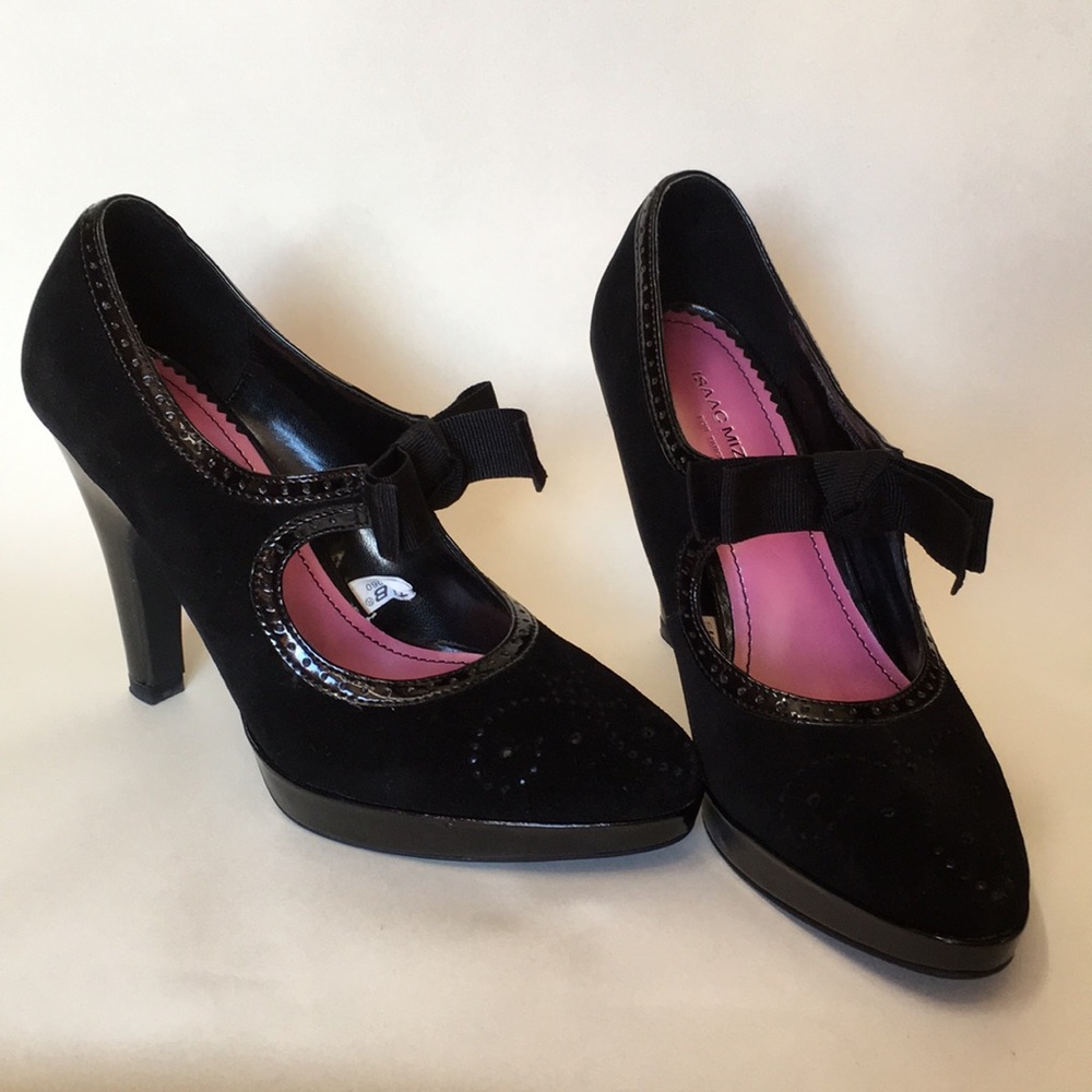 Black platform heels